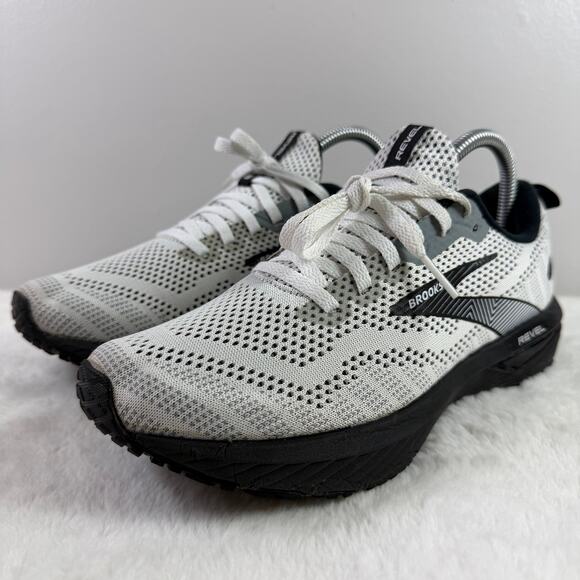 Brooks Revel 6 Women’s Size 8.5 White/Black Running Shoes 1203611B121 - Picture 2 of 10